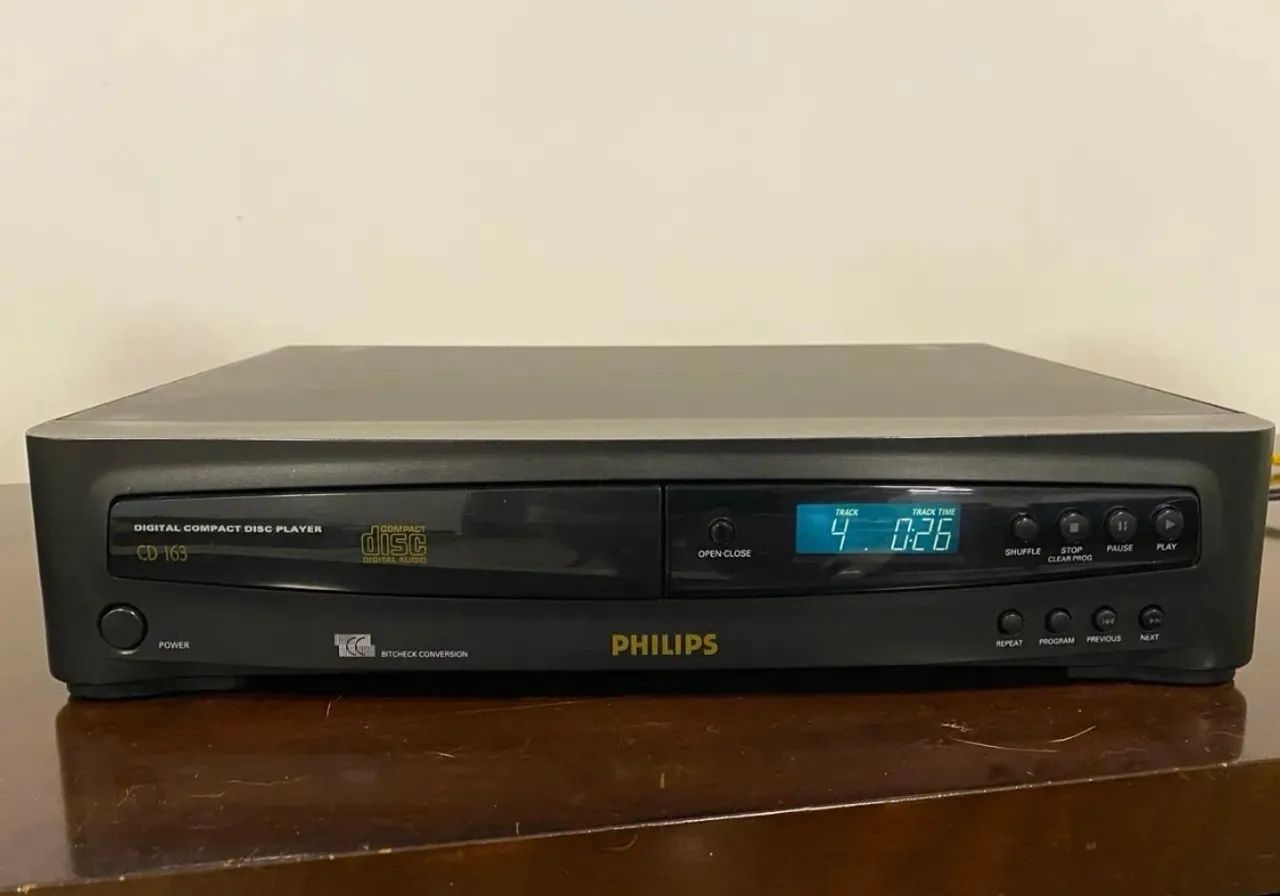 Toca cd player Philips CD163 funcionando perfeitamente revisado