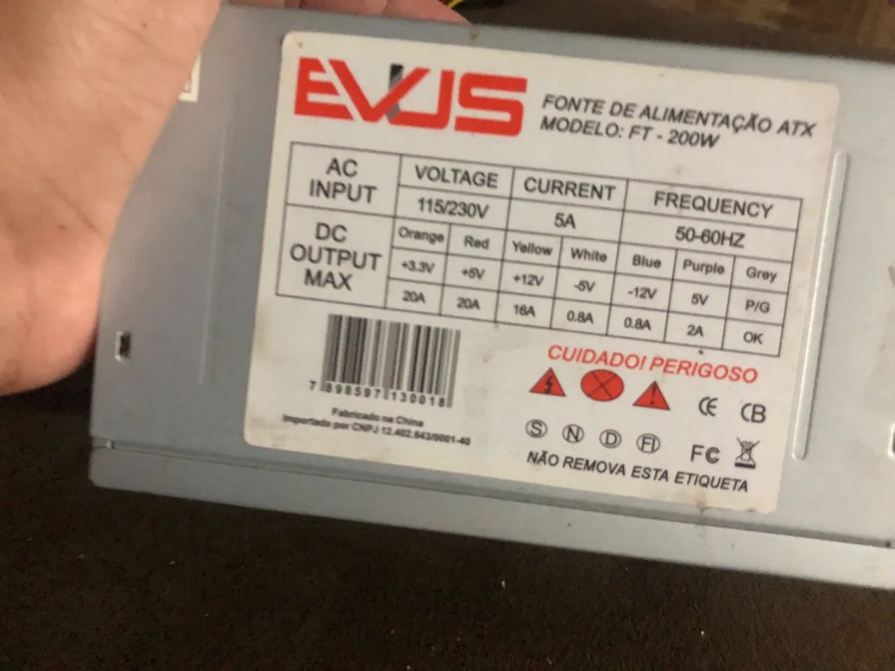 Fonte de alimentação ATX