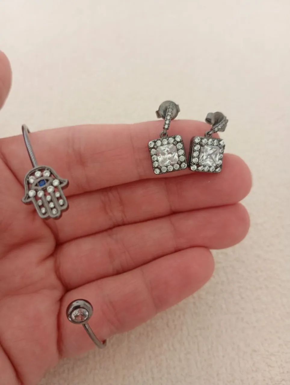 Conjunto pulseira + brinco 