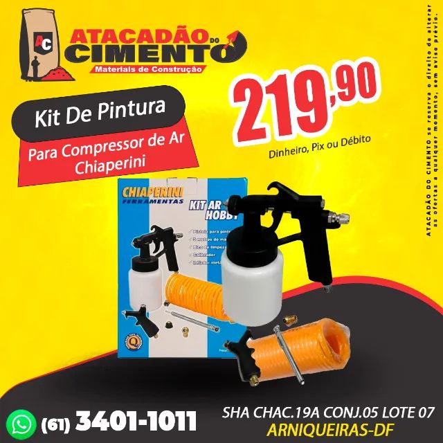 Kit De Pintura Para Compressor De Ar Chiaperini