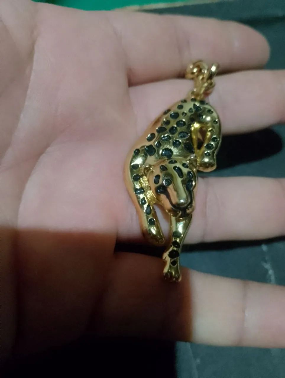 Pingente de onça dourada - Foto 3