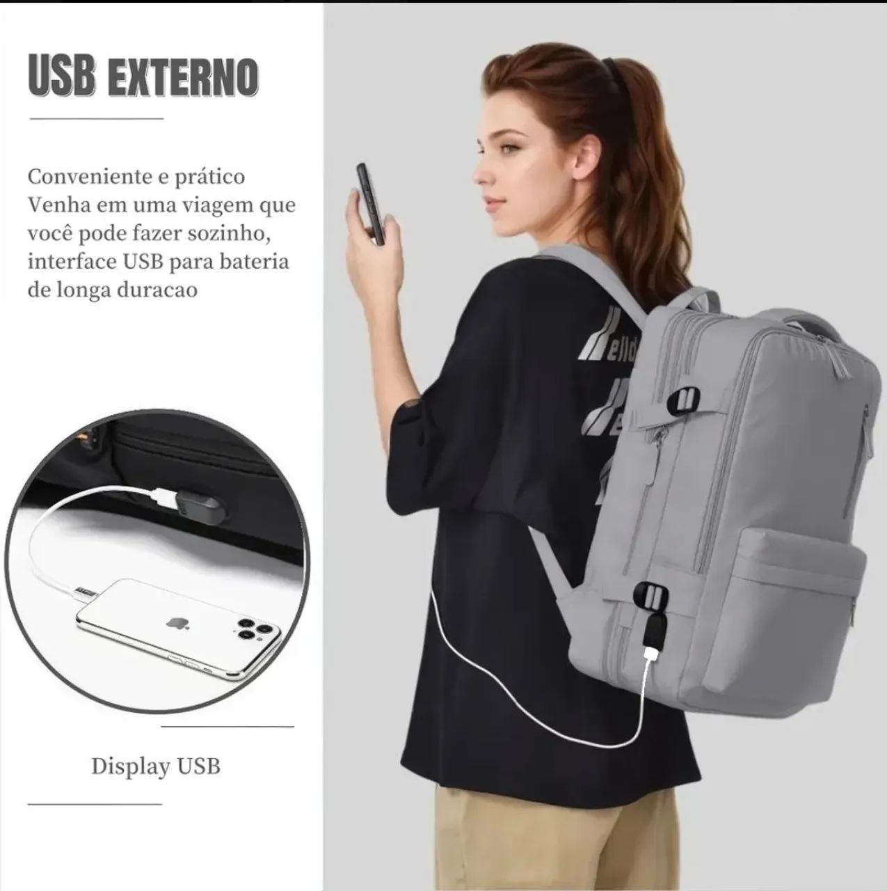 Mochila 17 Litros Prova Dagua Cinza - Foto 2