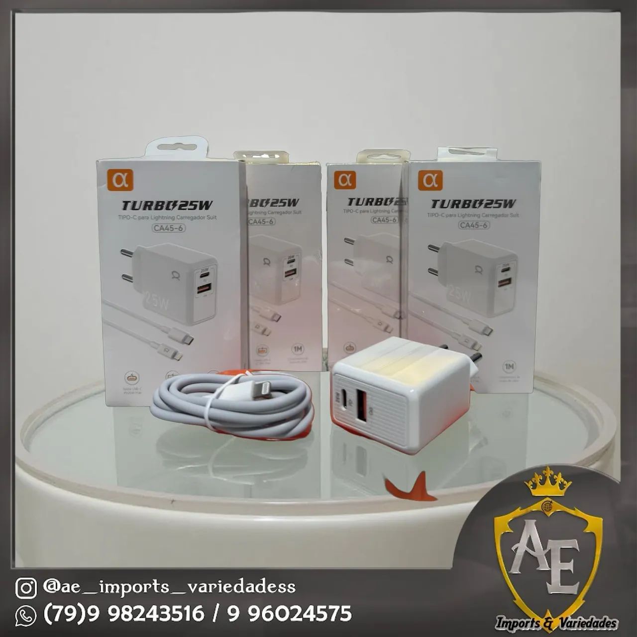 Carregador completo para iPhone 
