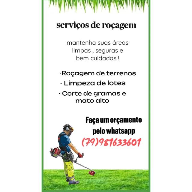 TRABALHAMOS COM ROÇADEIRA , JARDINAGEM , ROÇAGEM E ETC ..