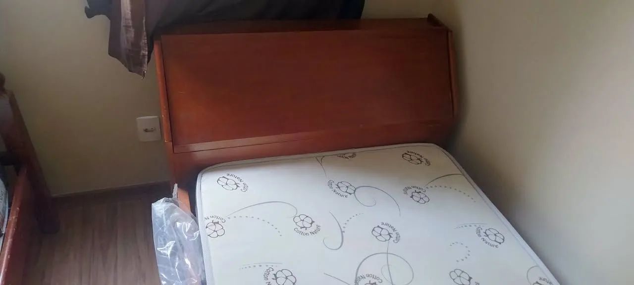 Cama com baú e colchão solteiro  - Foto 2