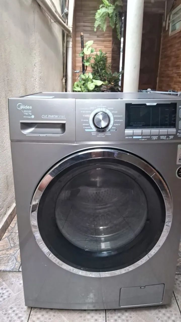 Lava e Seca Midea 11kg/7kg inox