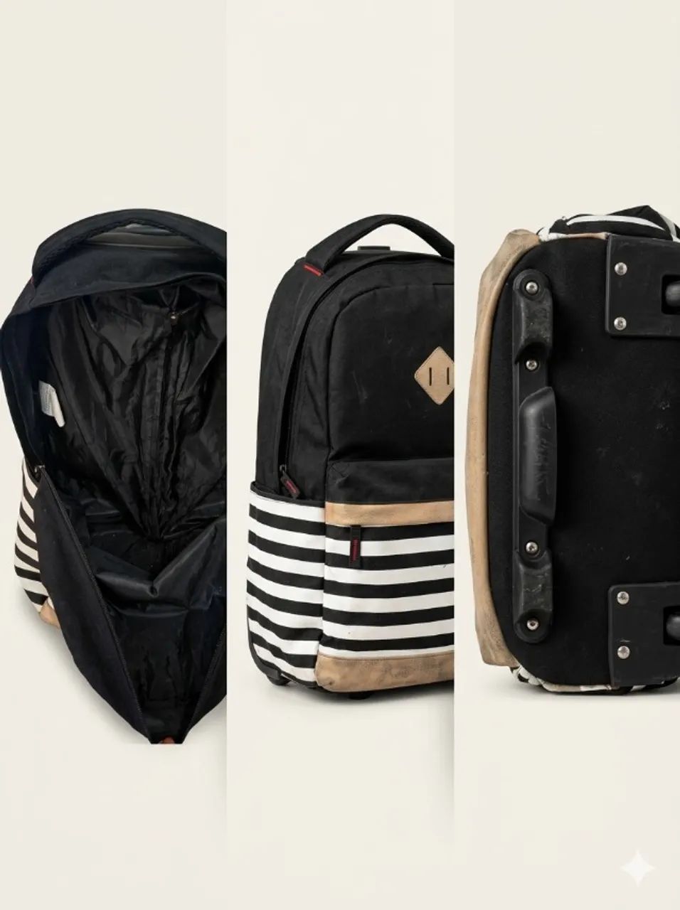 Mochila de rodinhas. 30 reais - Foto 2