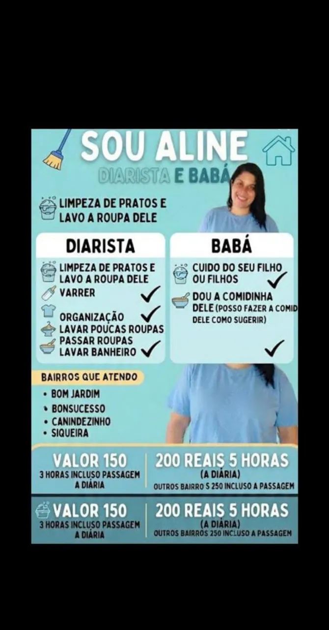 DIARISTA E BABÁ 