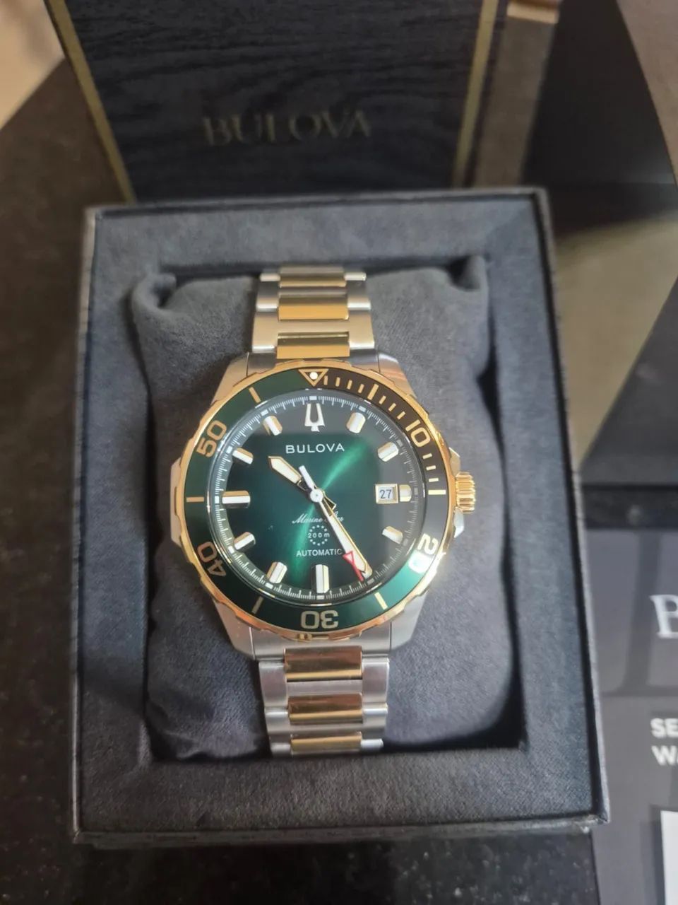 Relógio Bulova Marine Star Automático 98B467 - Foto 2