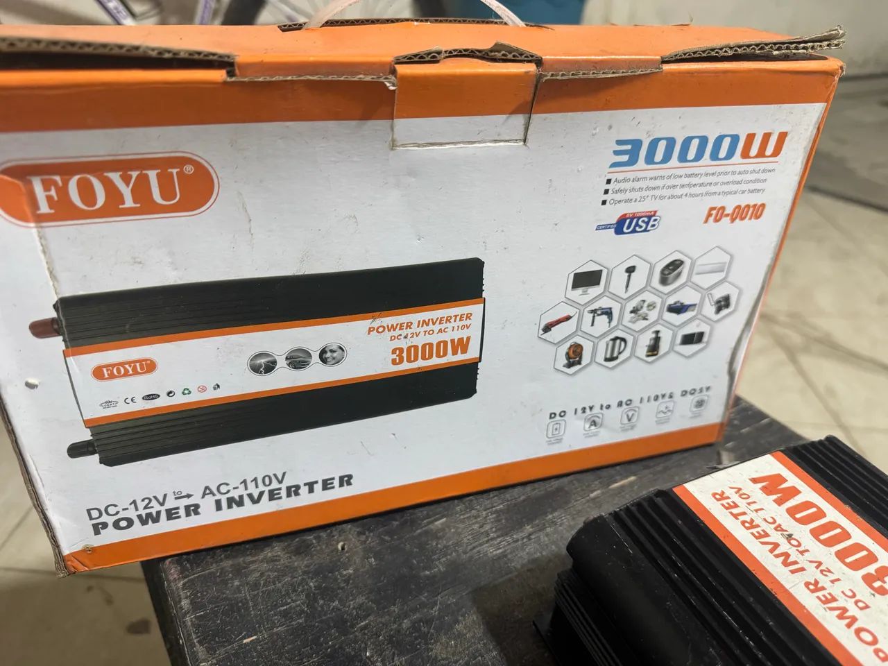 Inversor de energia Power inverter 12v 110v 3000W - Foto 5