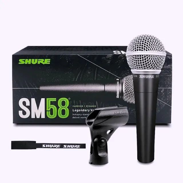 Microfone Dinâmico Cardióide Shure SM58 LC Novo na Embalagem Original