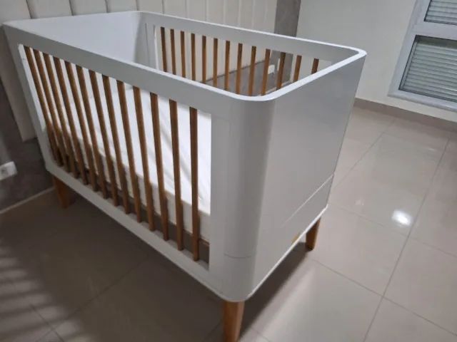 Berço Boom Classic Branco Fosco (Evolutivo / vira cama até 6 anos). - Foto 5