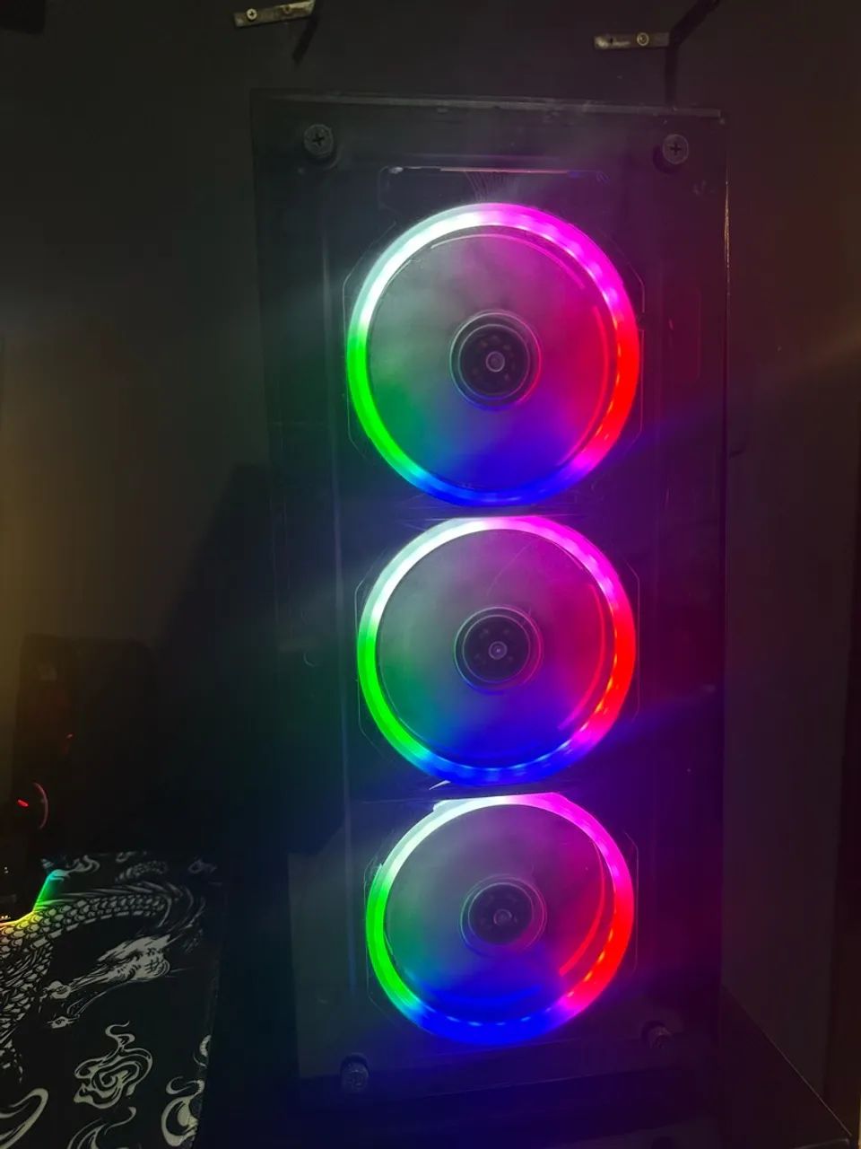 Gabinete + placa mãe + 3 fans  - Foto 2
