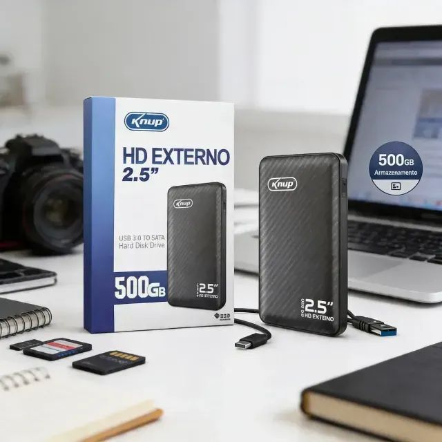 HD EXTERNO 500GB  - Foto 4