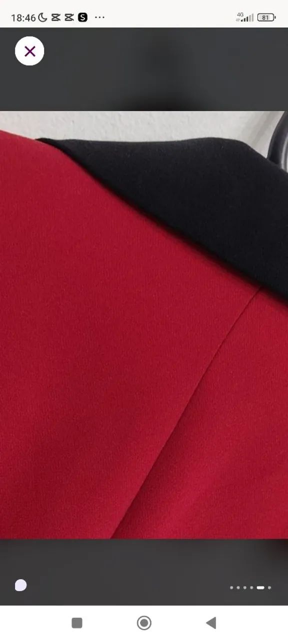 Blazer feminino vermelho  - Foto 5