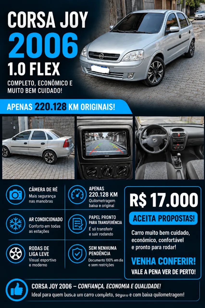 Chevrolet Corsa Corsa Sed. Joy 1.0/ 1.0 FlexPower 8V 4p 2006