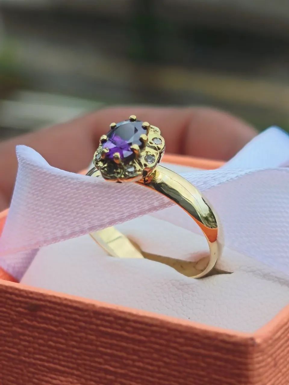 ANEL DE OURO 18 K 