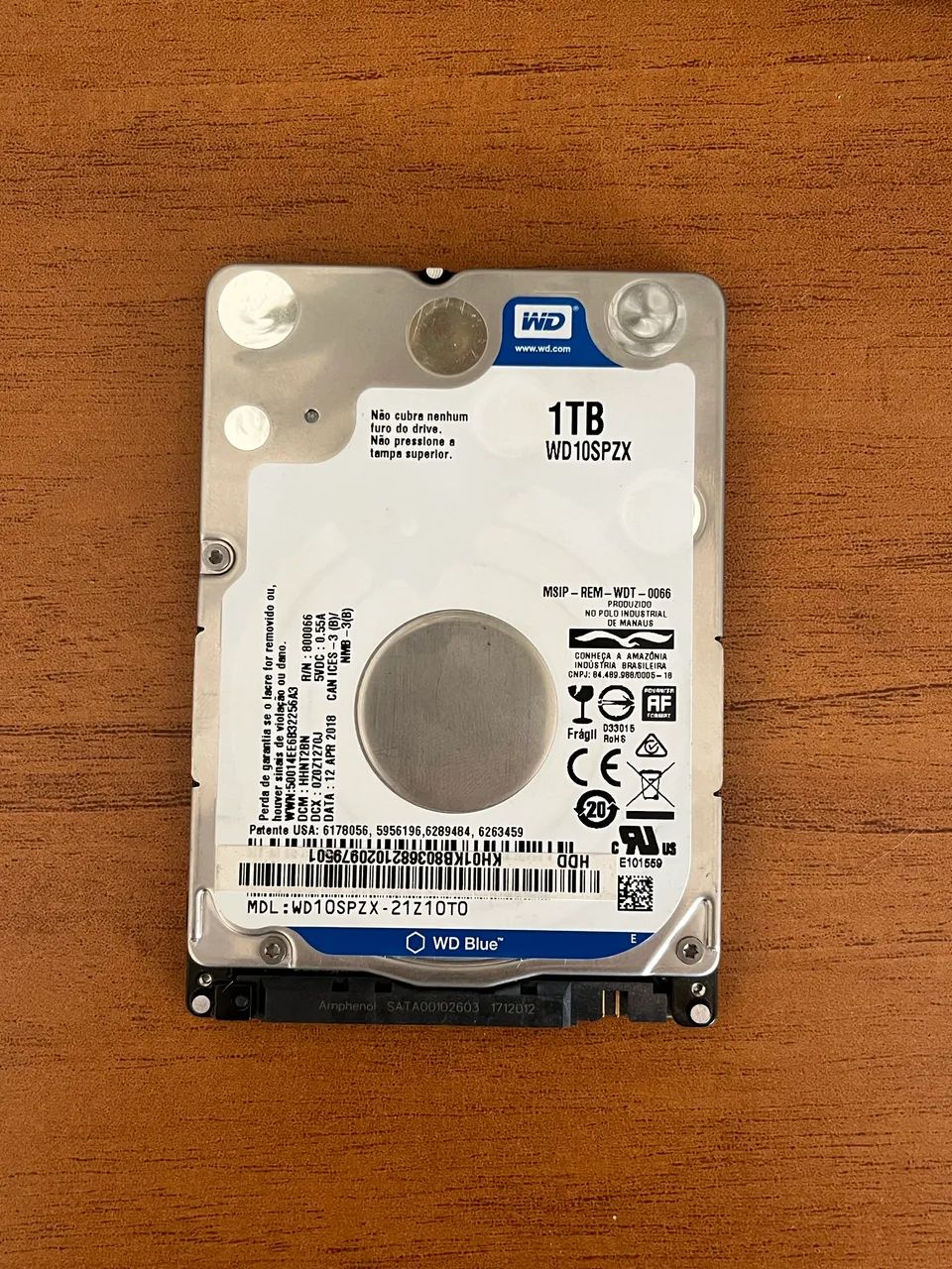 HD Notebook 1TB WD Blue - 100% funcional - Foto 3