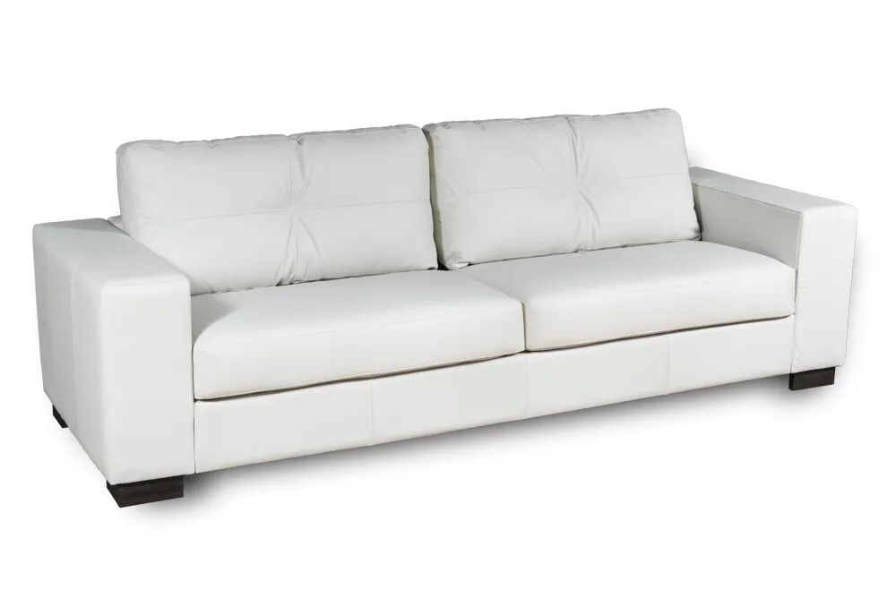 Lindo sofá branco de corino  - Foto 2