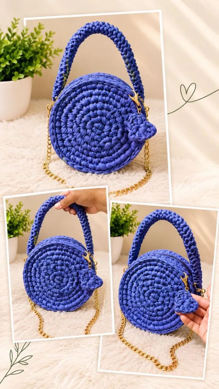 Bolsa em fio de malha  - Foto 3