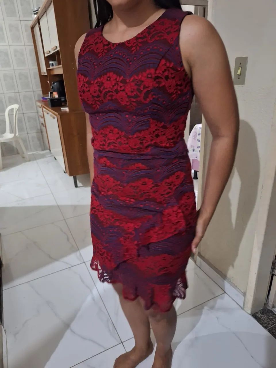 Conjunto em renda bicolor - Foto 2