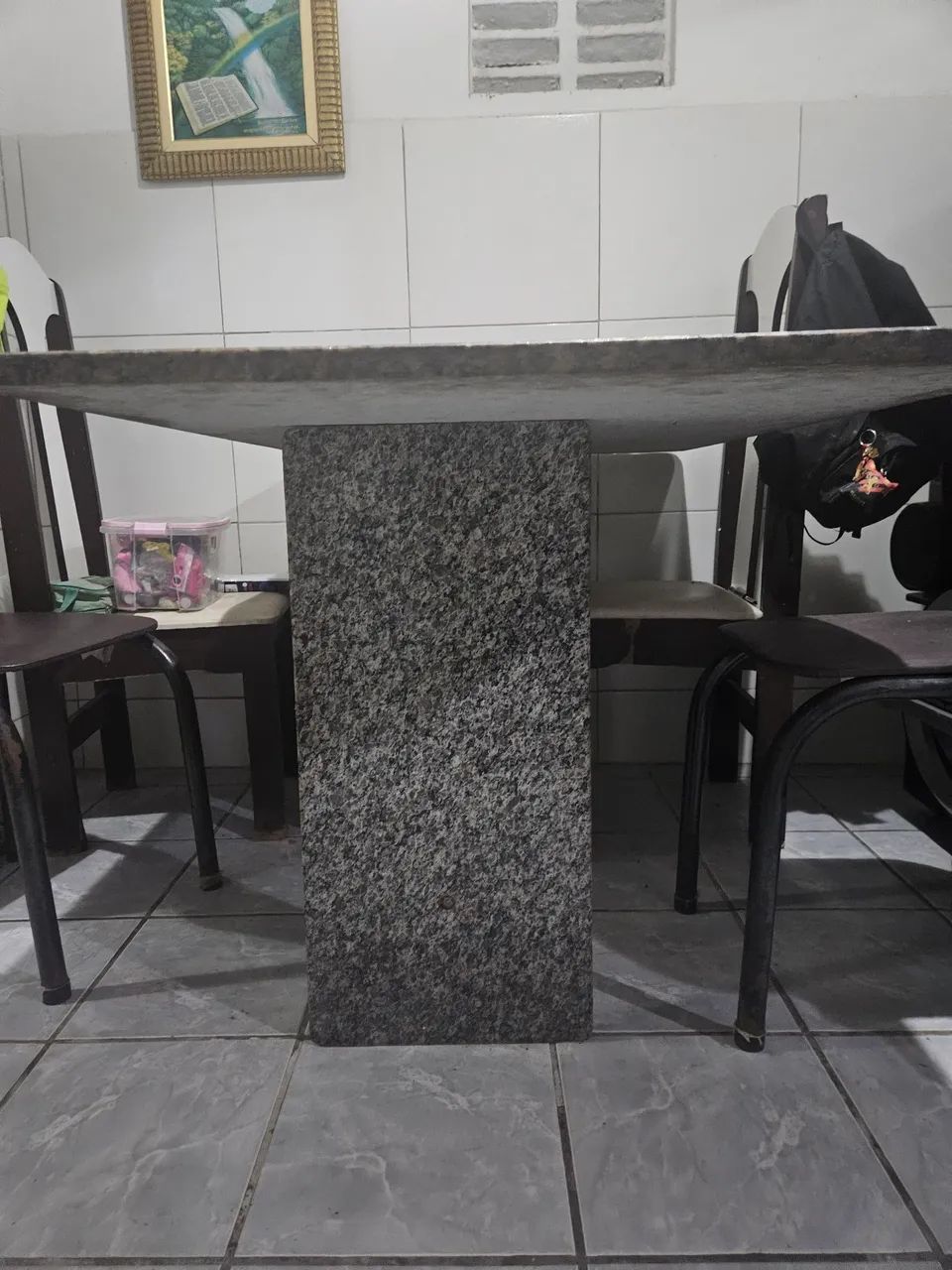 Mesa de mármore 6 lugares - Foto 2