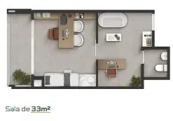 Escritório no QUADRIA VISTA VERDE  27 m  a 43 m2 com banheiro - Foto 4