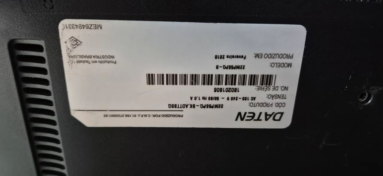 Monitor Daten 22 Polegadas Full HD (HDMI e VGA) - Ótimo para Trabalho e Estudo - Foto 3