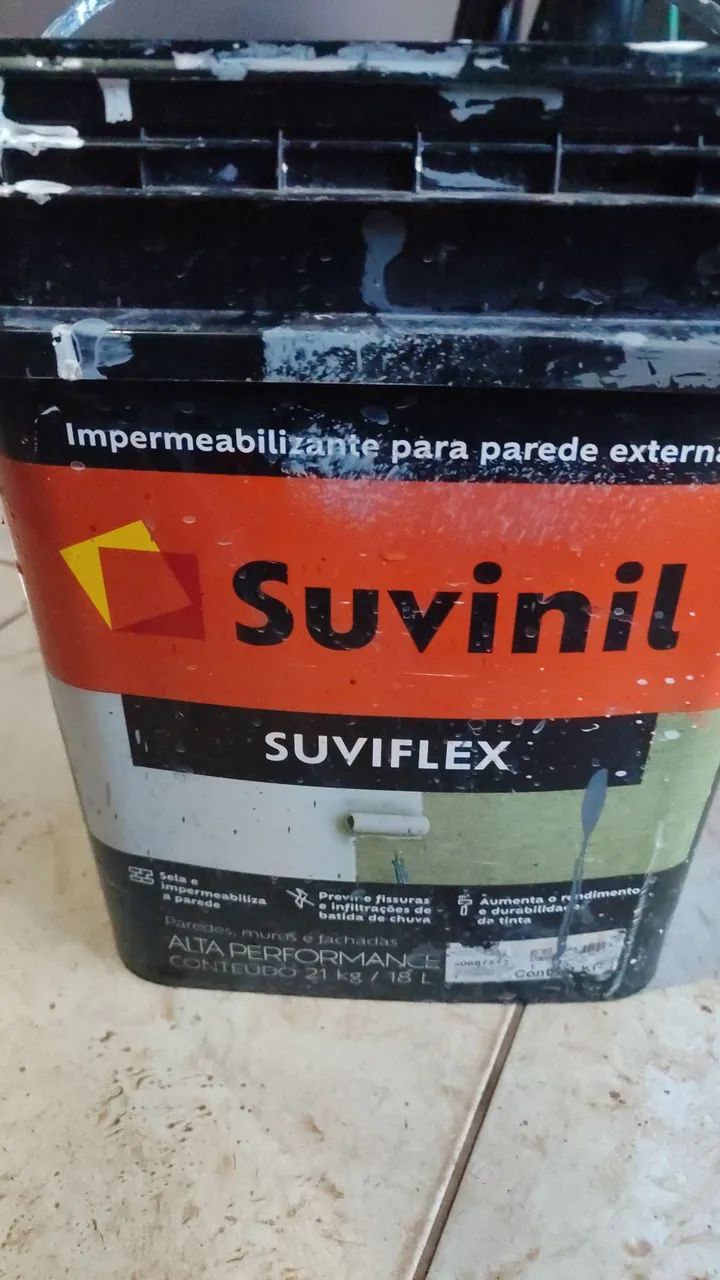 Vende-se uma lata de Suvinil lacrada pura branco fosco emborrachado.. - Foto 3