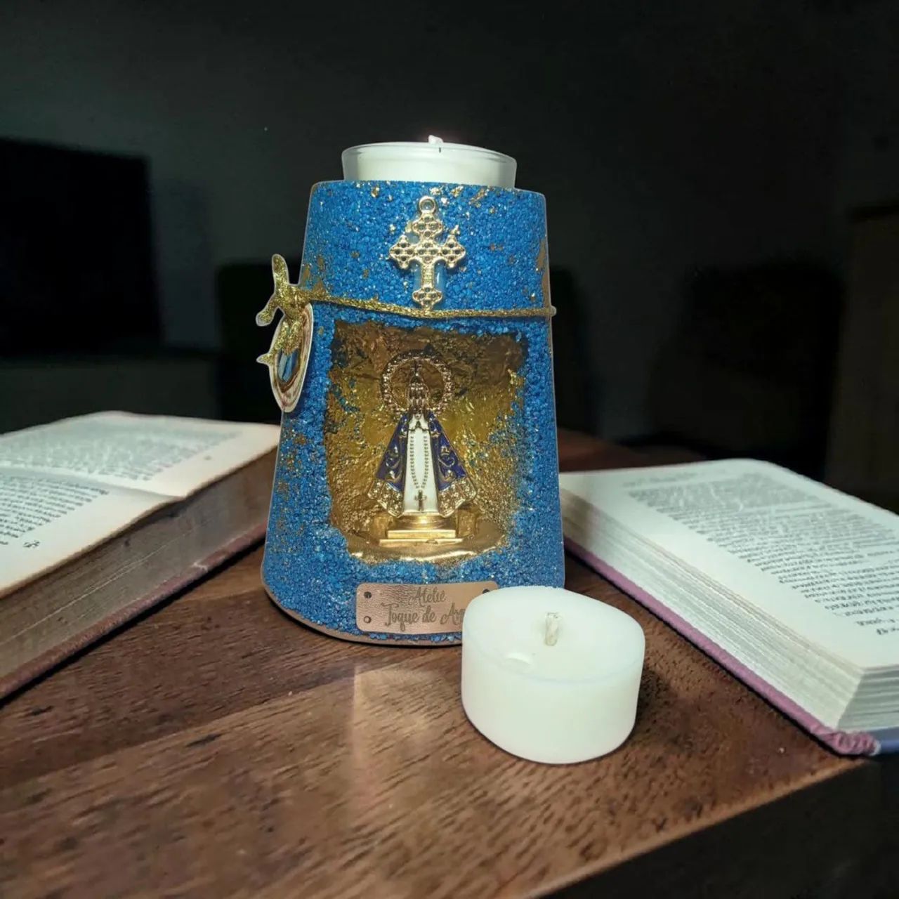 Vela Oratória castiçal decorativa e aromática  - Foto 3
