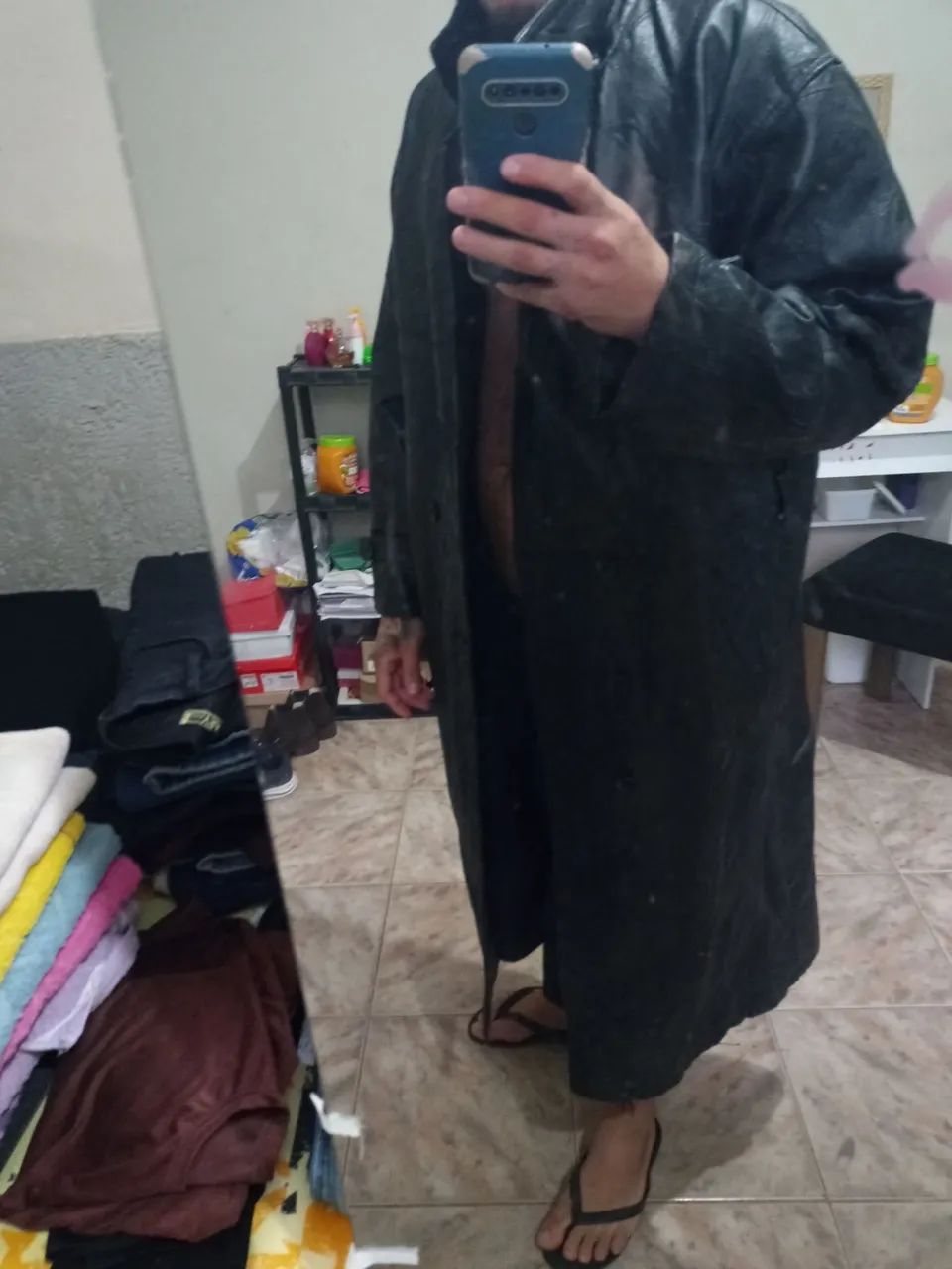 Sobretudo de couro  - Foto 3