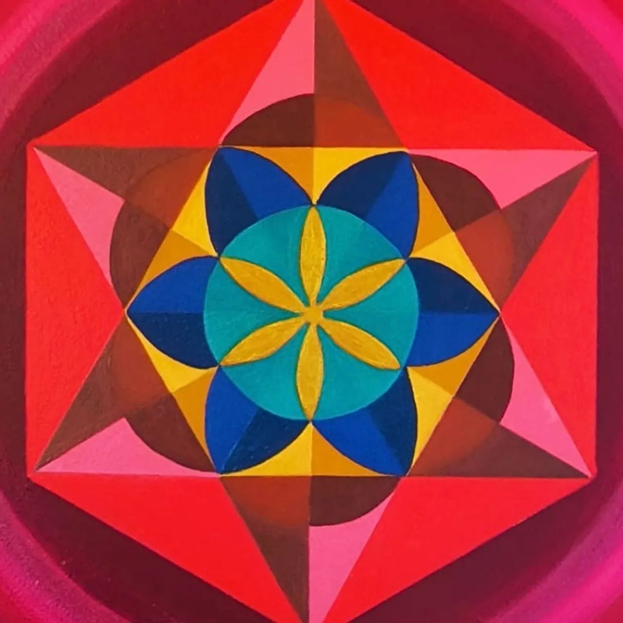 Quadro mandala em MDF 60cm - Foto 2