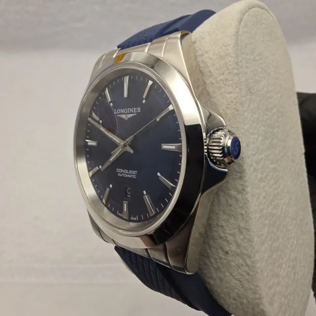 LONGINES - RELÓGIO MASCULINO AUTOMÁTICO - PULCEIRA DE BORRACHA - Foto 5