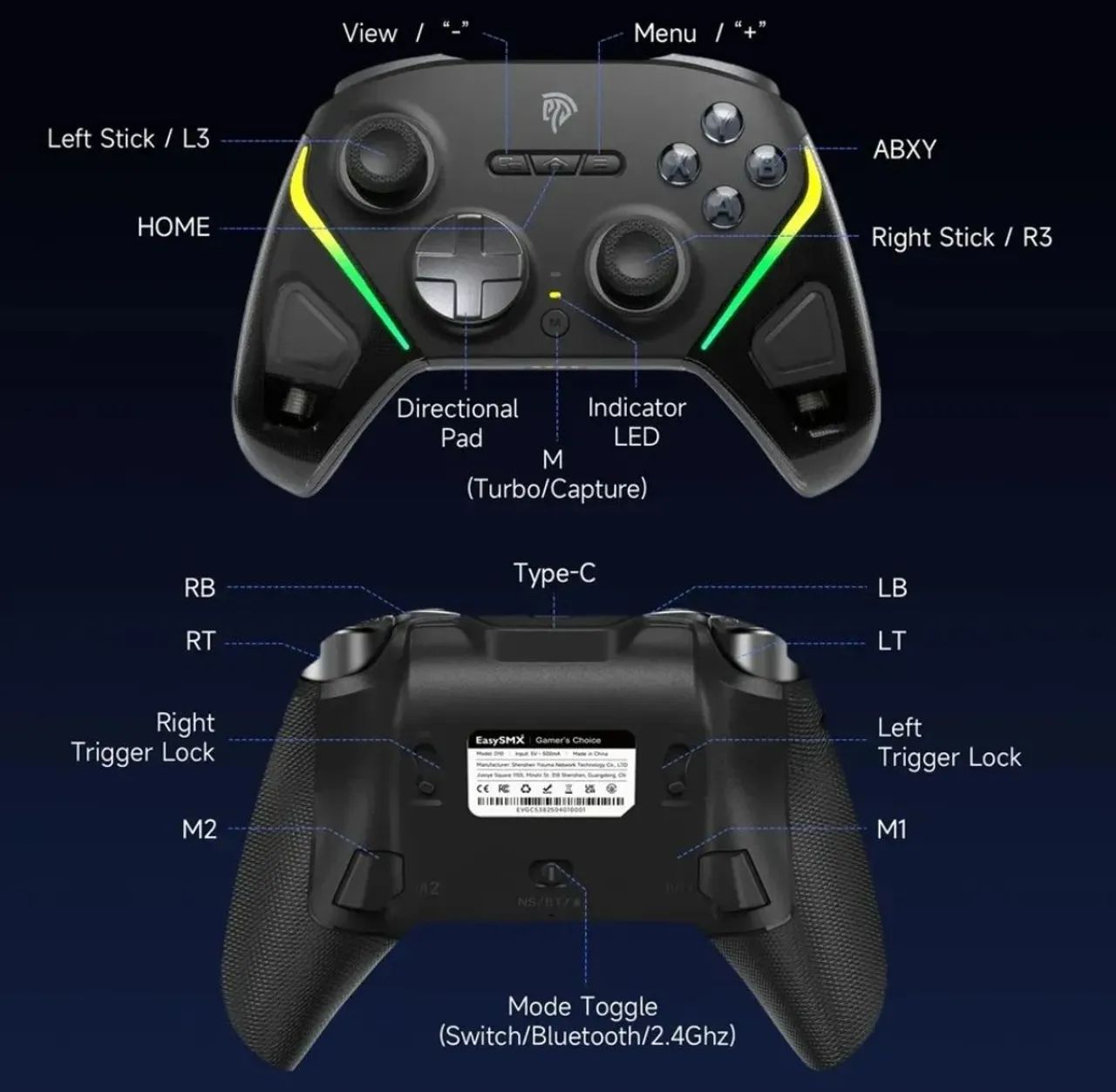 Controle EASYSMX D10  - Foto 4