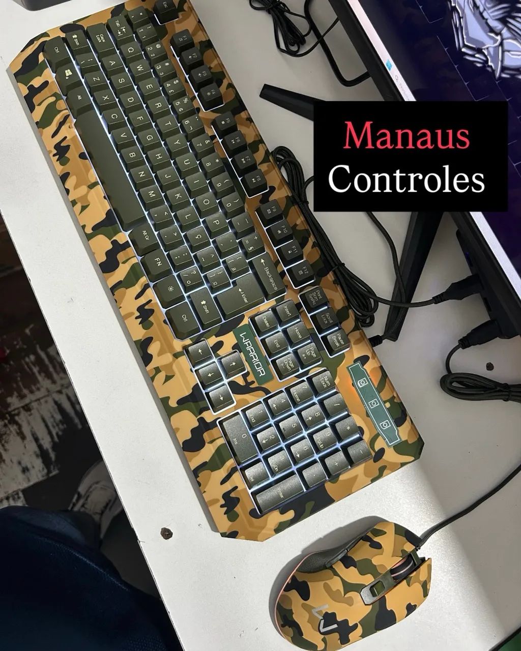 Kit Teclado e Mouse Gamer Kyler Warrior - Conexão Cabo USB 2.0  - Foto 2