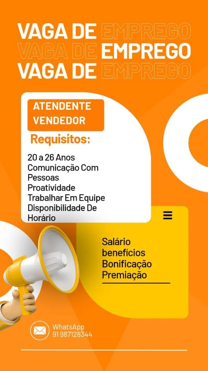 VAGA DE EMPREGO 