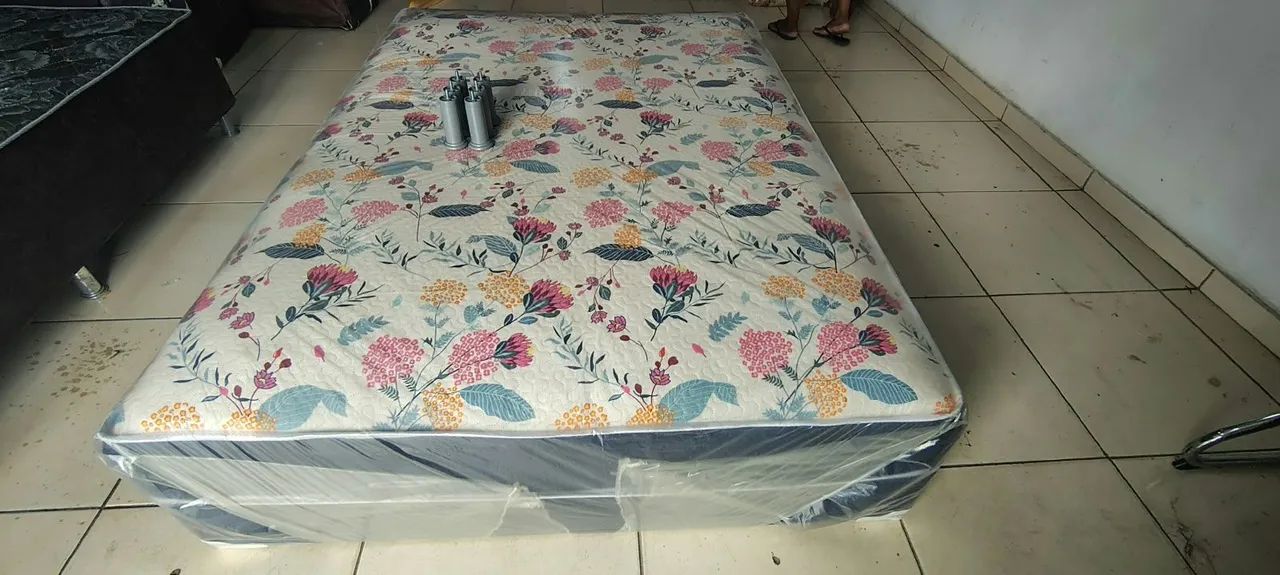 CAMA BOX CASAL D28 NOVA R$460 - ENTREGA GRATIS