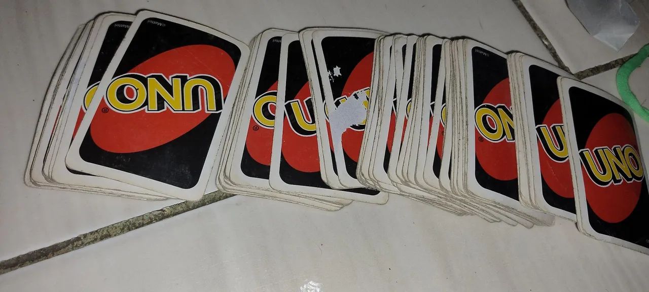 Uno usado, aproximadamente 100 cartas, original  - Foto 3