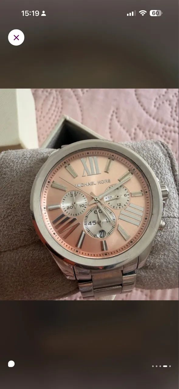 Relógio Michael Kors Feminino Original - Prateado com Rosê (Com Caixa)