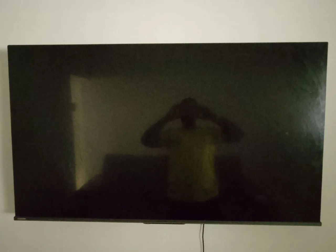 Tv 55 polegadas TOSHIBA , com defeito na tela ficou preta 