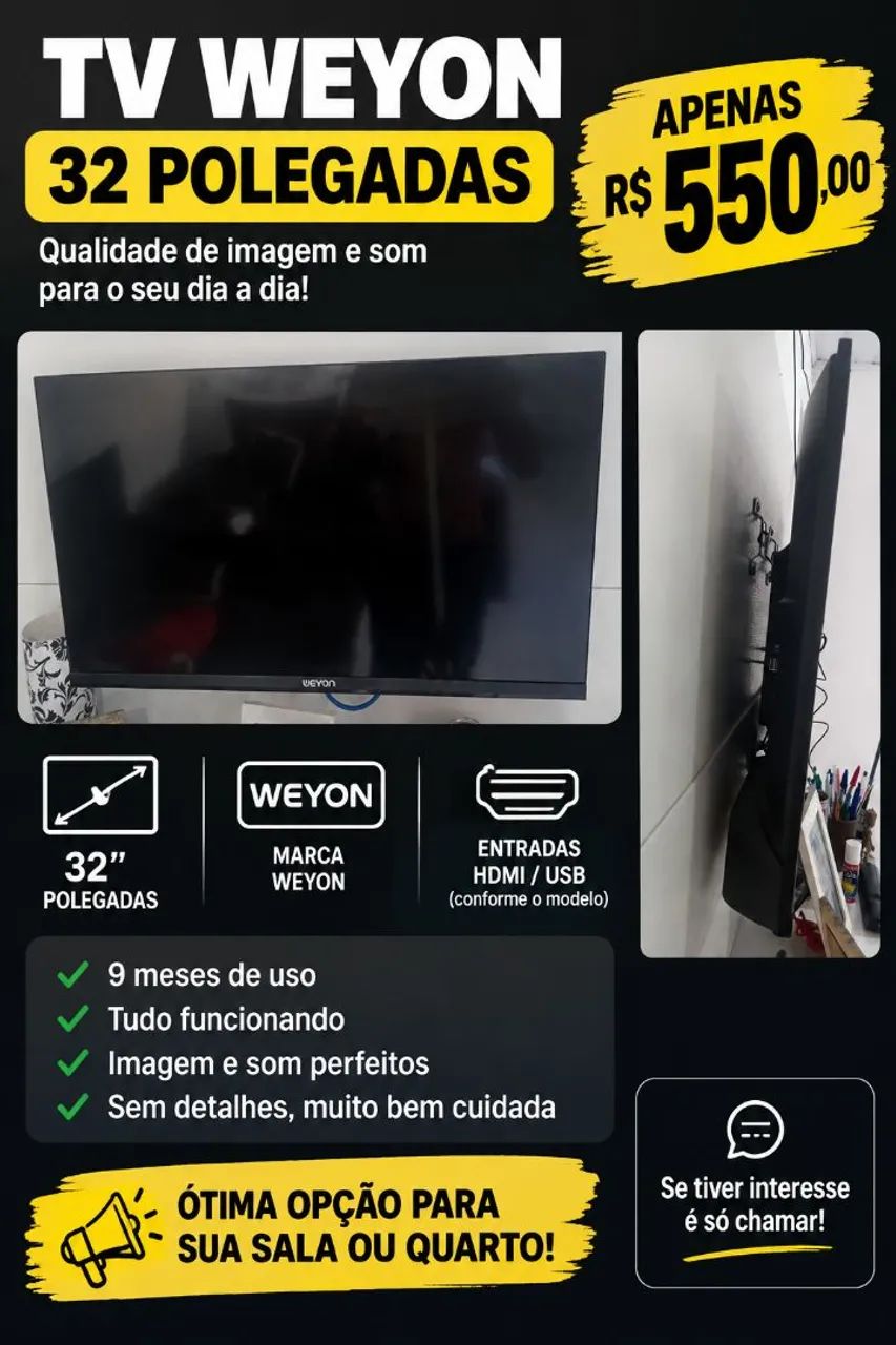 Tv smart 32 p"