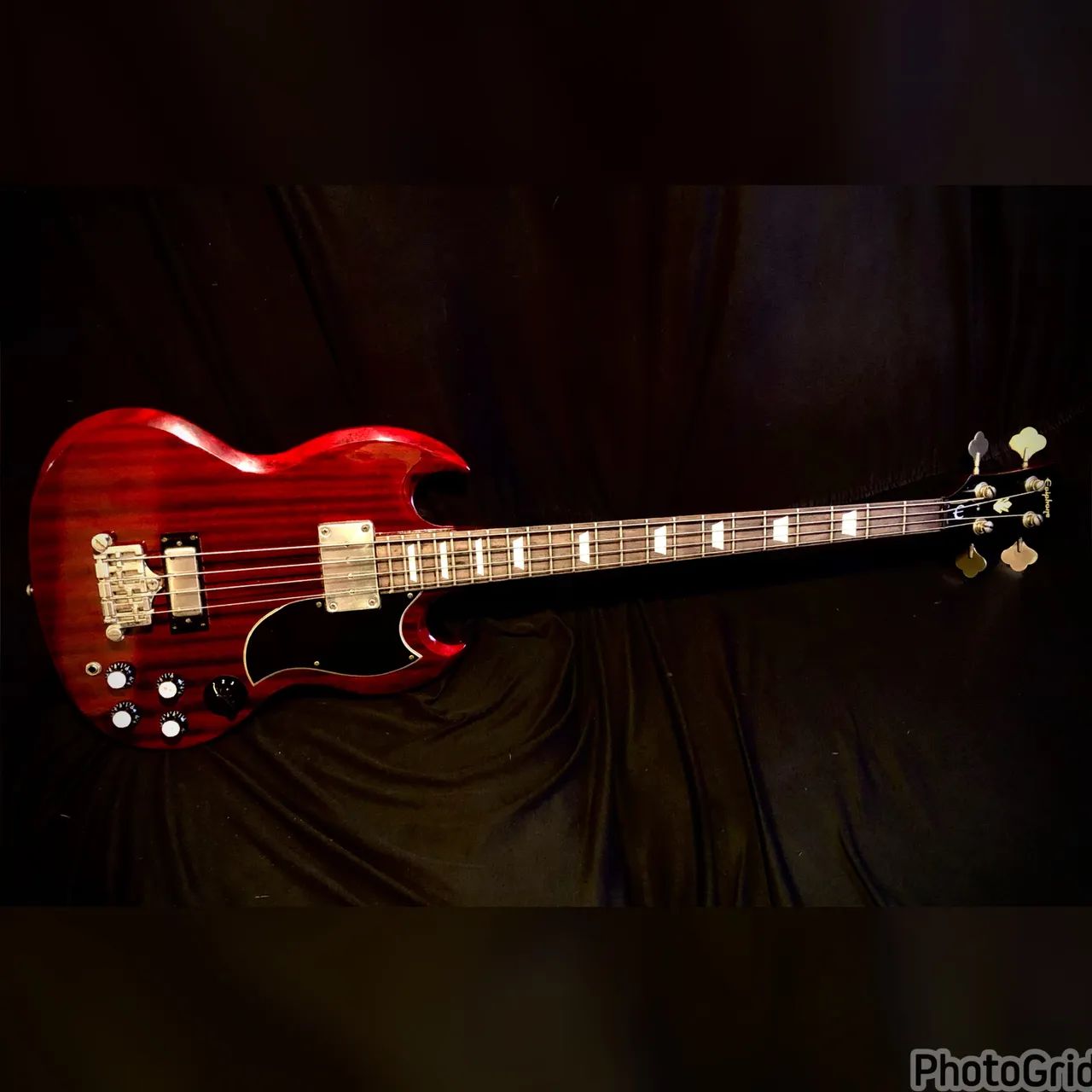 Baixo Epiphone EB-3 SG Bass - Vermelho (Cherry) - contrabaixo eb3