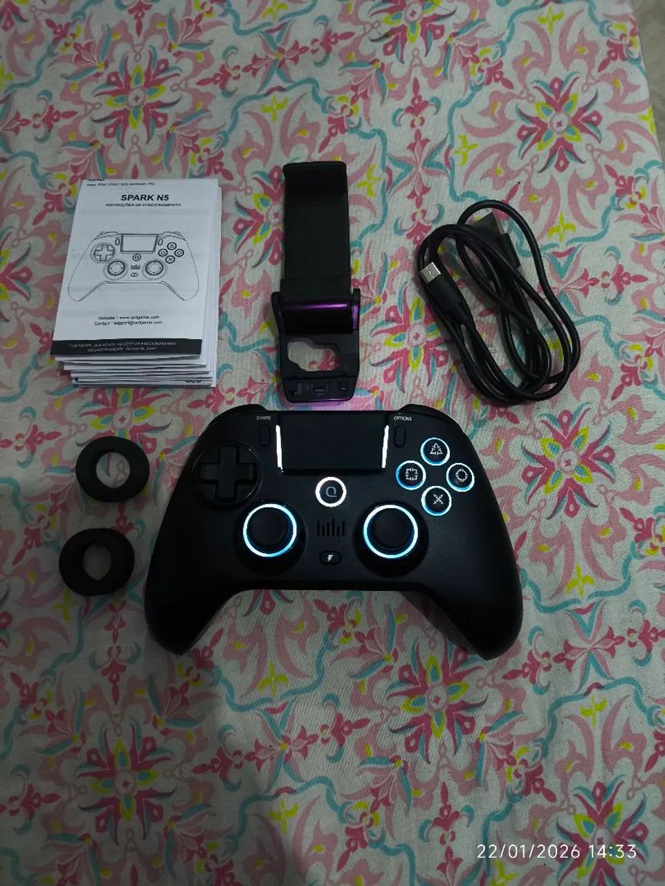 QRD Spark N5 Novo, controle para Pc, mobile, console PS4 - Foto 3