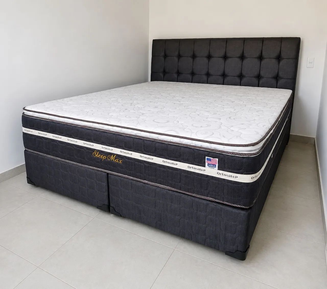 Cama box super king molas ensacadas e pillow top 