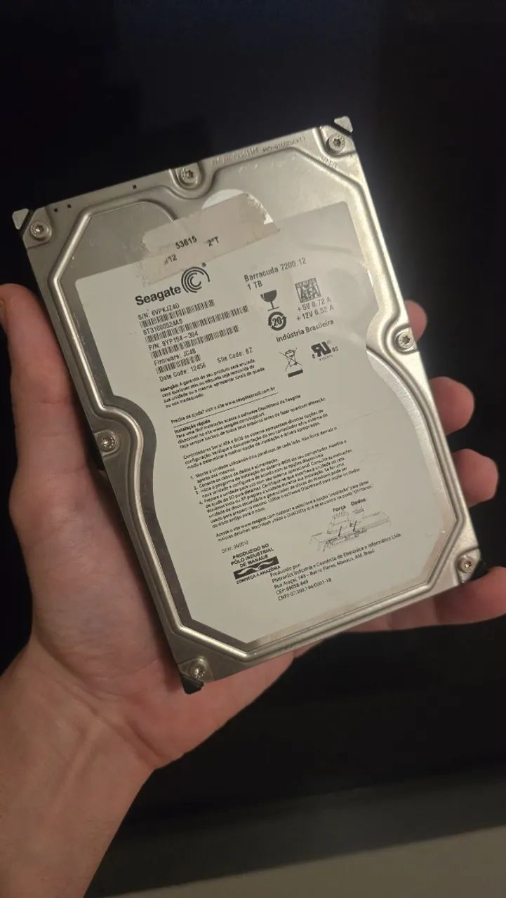 HD SATA 3,5" 1TB Seagate