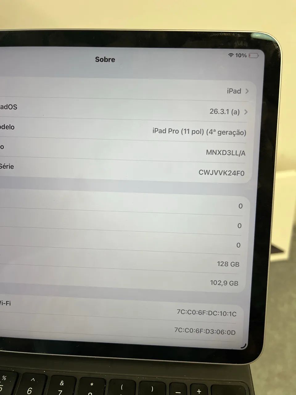 iPad Pro 11? 4th com Magic Keyboard original 