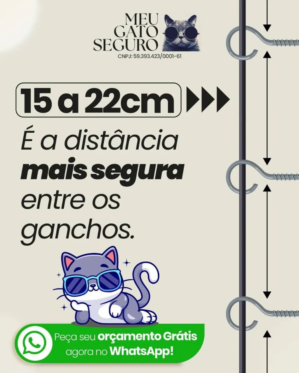 Instalamos redes de proteção para gatos e humanos  - Foto 5