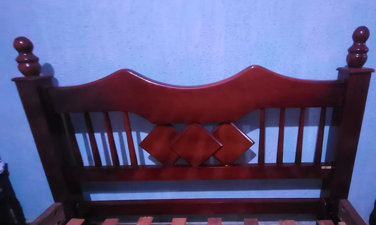 Cama casal Mogno - Foto 4