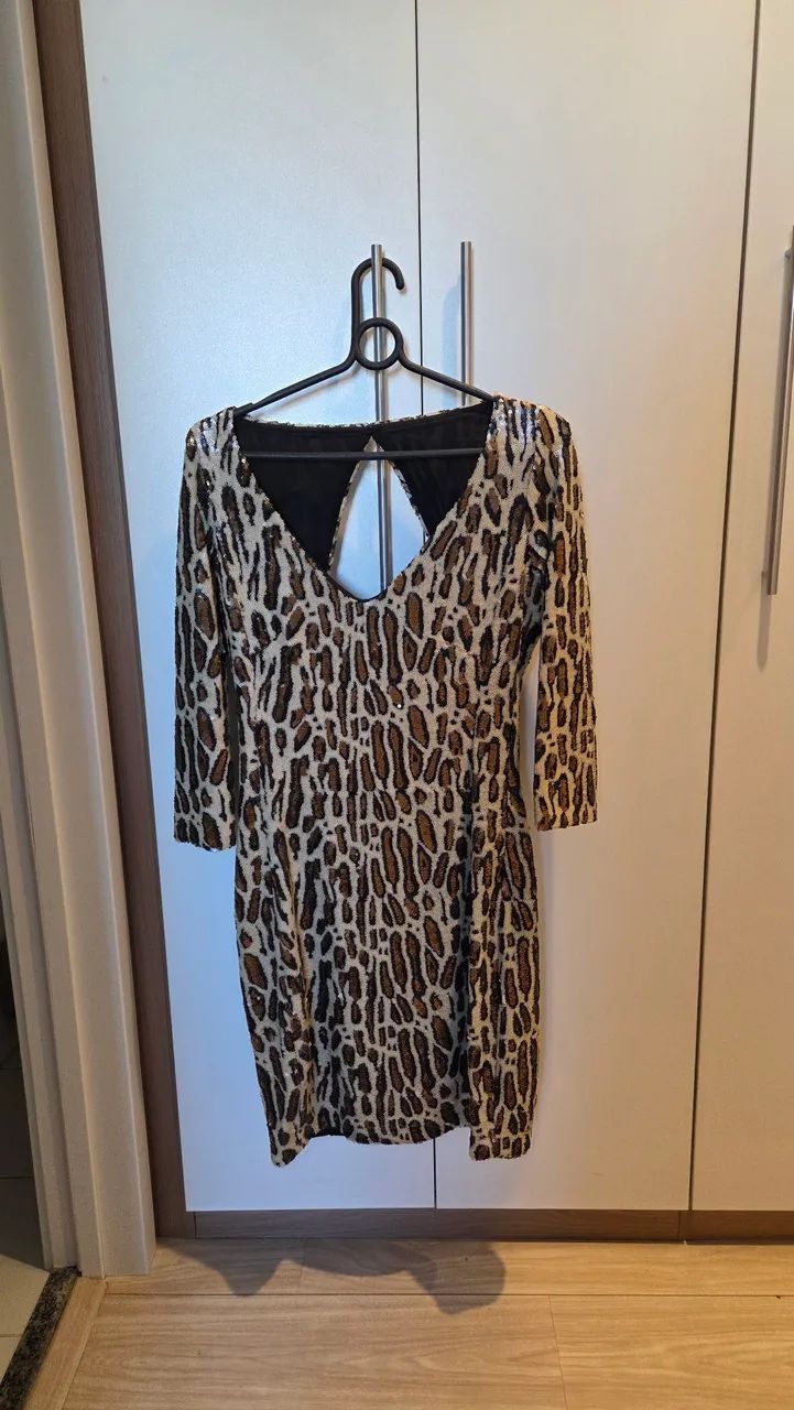 Vestido animal print 
