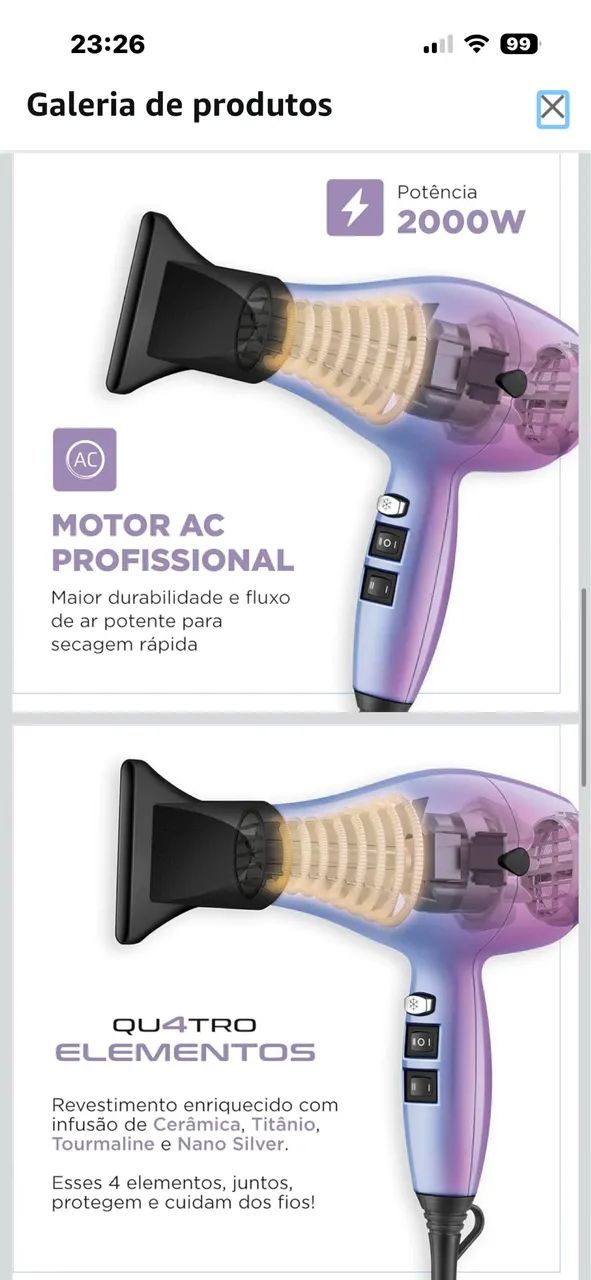 Secador de cabelo Juliette  - Foto 2